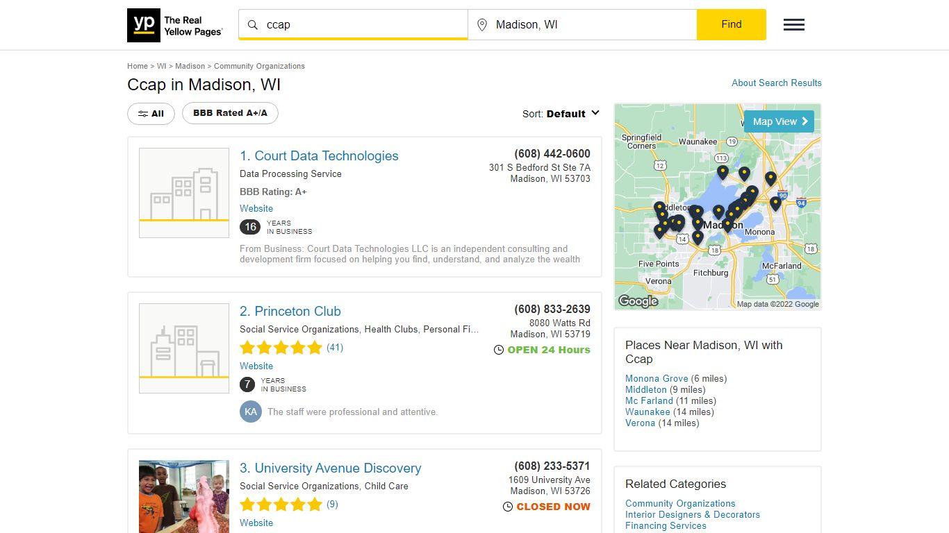 Ccap in Madison, WI with Reviews - YP.com - Yellow Pages